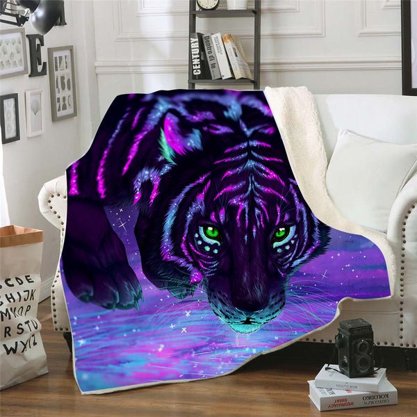 indigo Tiger Blanket