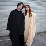 Cozy Oversized Woolen Cape Wrap Alee-Collection